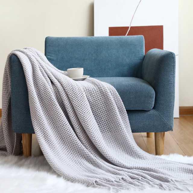 Begga - Battilo Knit Blanket BO-HA Grey Small