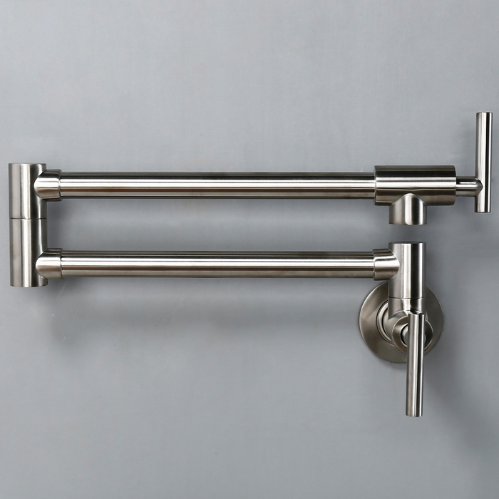 Samira - Modern Pot Filler Faucet Pot Filler Over Stove BO-HA Brushed Chrome