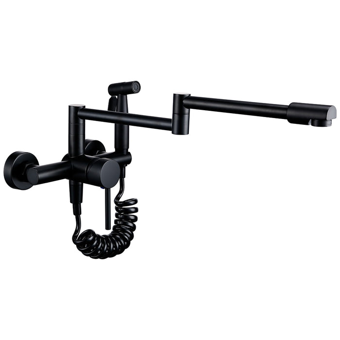 Savena - Modern Kitchen Pot Filler Faucet Kitchen Faucet with Sprayer BO-HA Matt Black