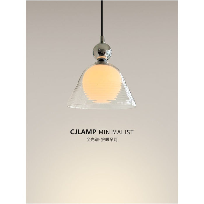 Bauhaus inspired sunset lamp modern minimalist bedroom bedside pendant light retro style sophisticated ambient lighting pendant light image 0
