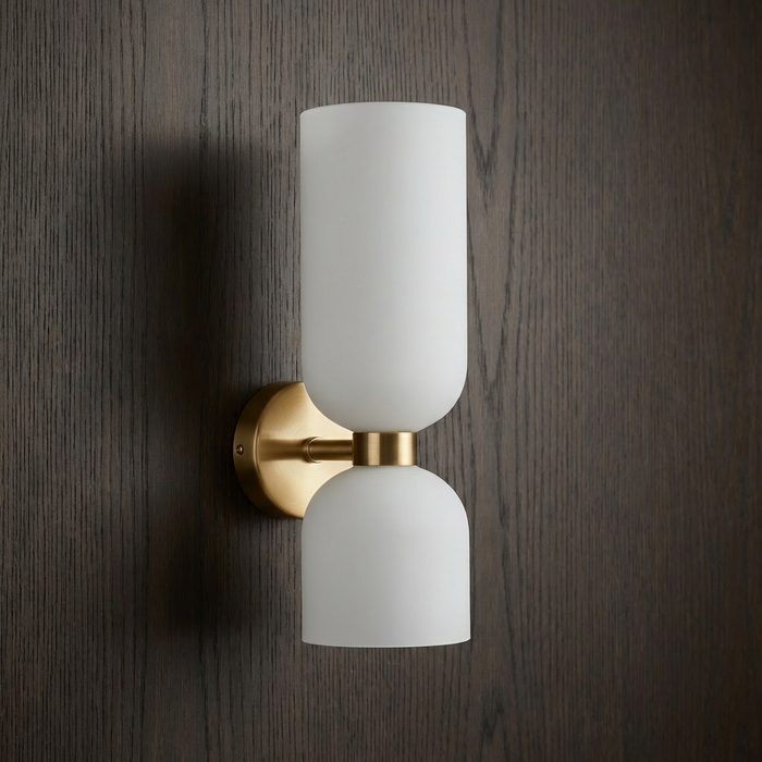 Elin – Nordic Modern Glass Wall Light Fixture BO-HA White Gold