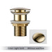 Mirja - Bathroom Sink Drain Pop Up Drain Bathroom Sink Stopper  BO-HA Light Golden Without Overflow 