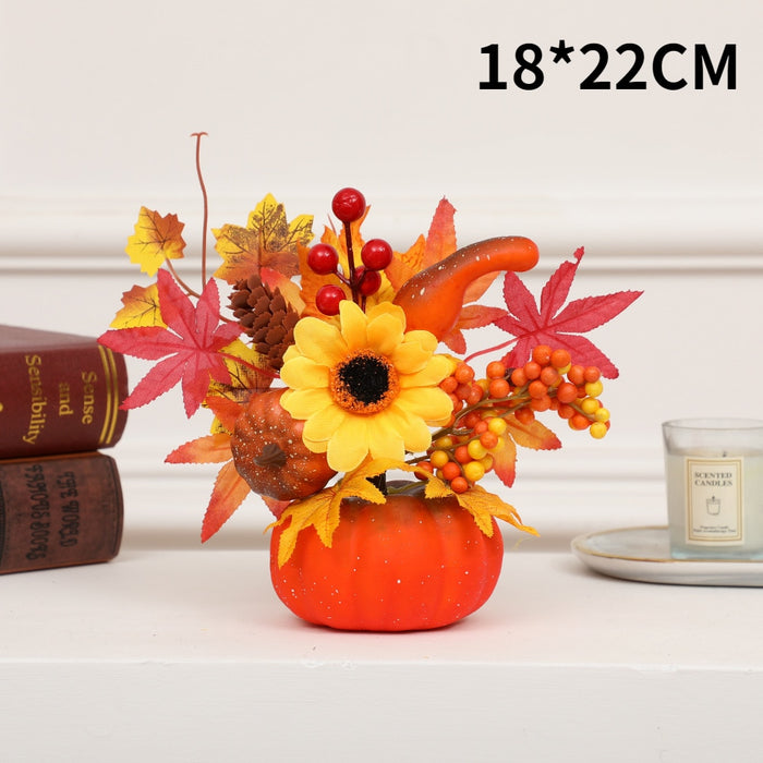 Hakon - Artificial Pumpkin Sunflower Ornament Fall Decor Sale Bedroom Decor Fall Home Decor Fall Decor 2023  BO-HA Q9  