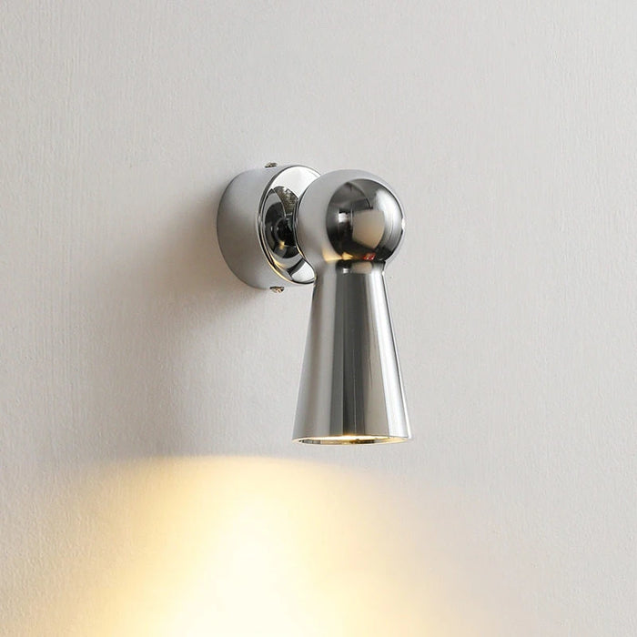 chrome wall lamp swing arm modern sconce