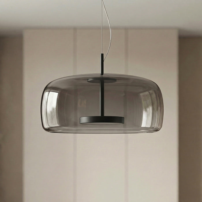 Astrid - Modern Nordic Glass Pendant Light BO-HA Grey 35 cm (13.8" inches)