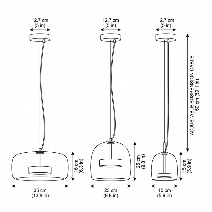 Astrid - Modern Nordic Glass Pendant Light