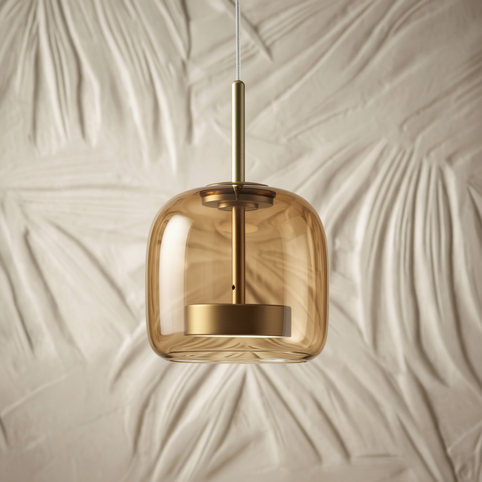Astrid - Modern Nordic Glass Pendant Light BO-HA Light Amber 25 cm (9.8" inches)