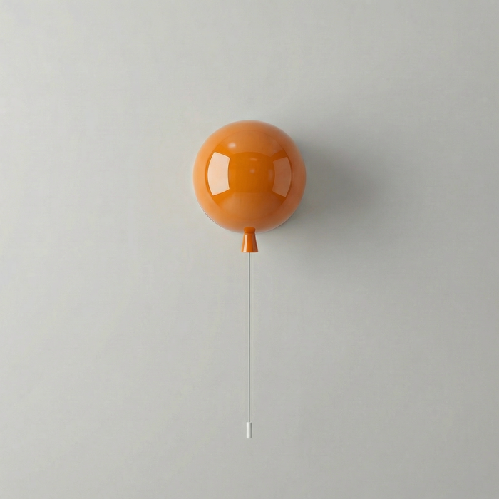 Elo – Bauhaus Colorful Wall / Ceiling Light with Pull Switch BO-HA Wall Version Orange Small
