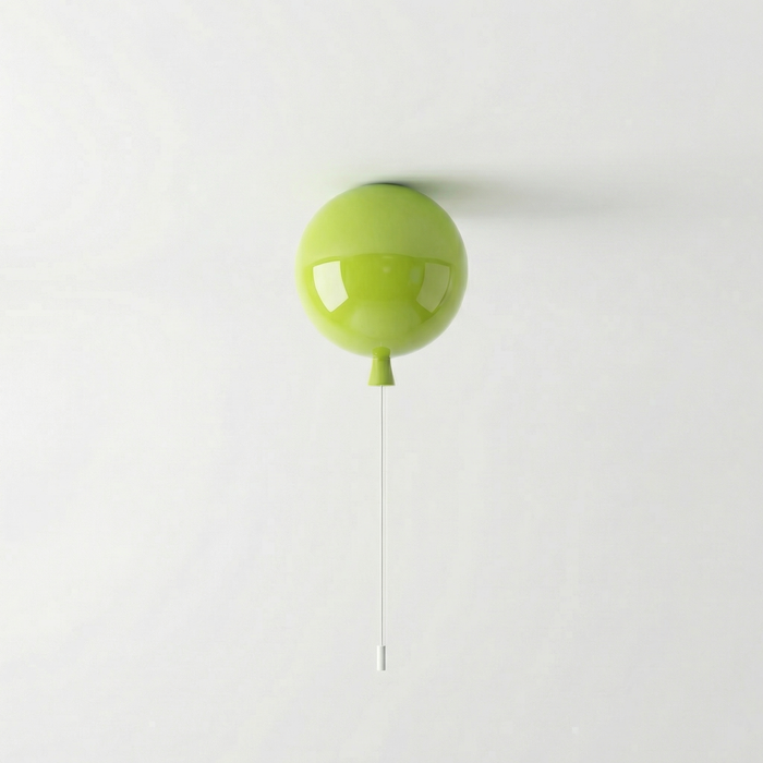 Elo – Bauhaus Colorful Wall / Ceiling Light with Pull Switch BO-HA Ceiling Version Green Medium