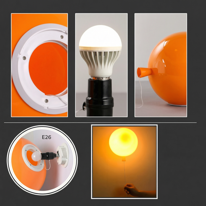 Elo – Bauhaus Colorful Wall / Ceiling Light with Pull Switch BO-HA
