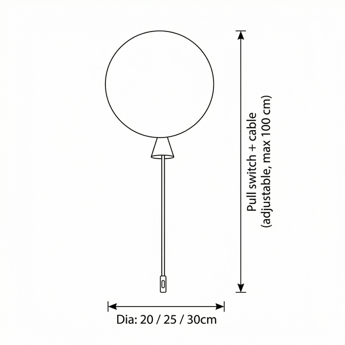 Elo – Bauhaus Colorful Wall / Ceiling Light with Pull Switch BO-HA