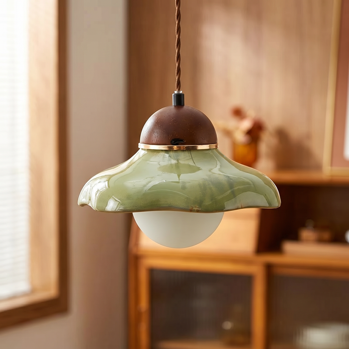 Vanja – Green Ceramic Pendant Light BO-HA