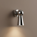 chrome swing arm wall lamp adjustable reading light