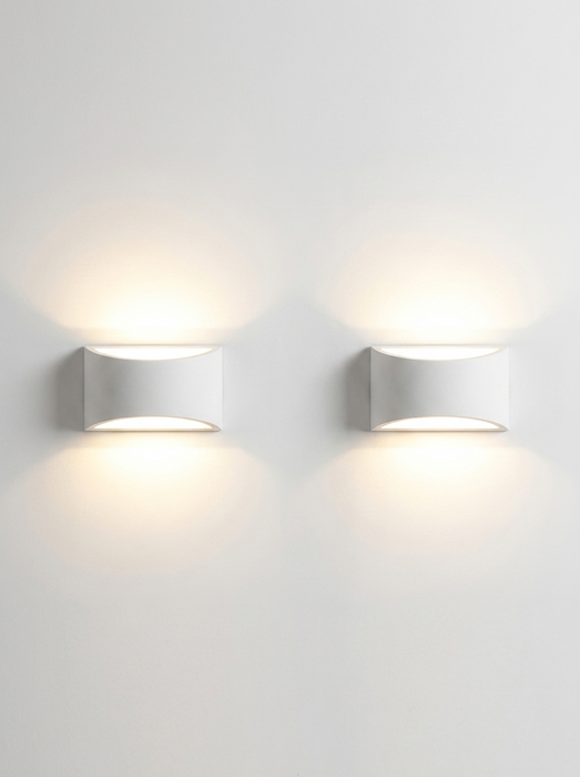 Kaia – Plaster Japandi Up & Down Wall Sconce BO-HA