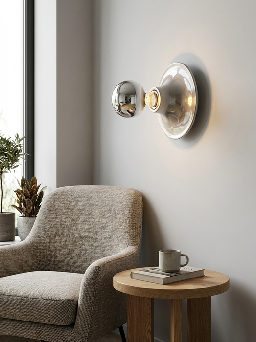 Andor – Bauhaus Lamp BO-HA Silver Medium 16cm