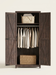 Torkil - Farmhouse Armoire Wardrobe with Barn Doors BO-HA
