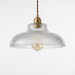 Mossa – Nordic Ribbed Glass Café Pendant Light BO-HA Clear Glass