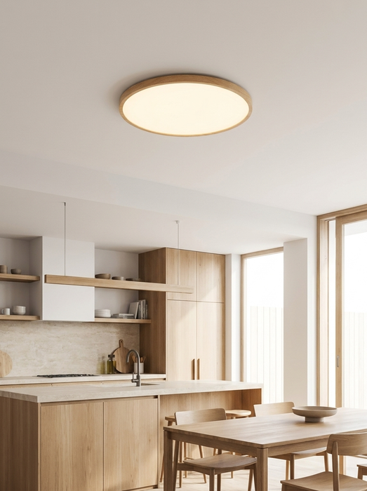 Aske – Nordic Ultra-Thin Wood Ceiling Light BO-HA