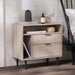 Eadric - Modern Nightstand with Drawers and Shelves Birch  BO-HA   