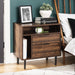 Eadric - Modern Nightstand with Drawers and Shelves Birch  BO-HA Dark Walnut  