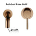 Kaari - Wash Basin Bathroom Sink Faucets  BO-HA Polished Rose Gold 210 mm 