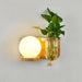 Audhild - Planter Light Wall Sconce  BO-HA Left Ball  