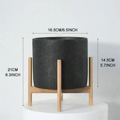 Elias - Nordic Flower Pot  BO-HA Black - Large  