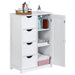 Einar - 4 Drawers Wood Bathroom White Kitchen Cabinets  BO-HA   