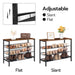 Albin -  Shoe Rack for Entryway Metal Shoe Rack Small Shoe Rack  BO-HA   