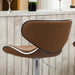 Anker - Bar Stool with Adjustable Height Set of 2 Leather Chair  BO-HA   