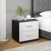 Niklas - Black Nightstand Black Furniture Nightstand Small Bedside Table  BO-HA White black  