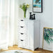 Einar - 4 Drawers Wood Bathroom White Kitchen Cabinets  BO-HA   