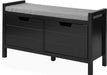 Ottilia - Storage Bench with Drawers Shoe Cabinet Entryway Shoe Storage Cabinet  BO-HA Black  