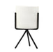 Ida - Ceramic Flower Planters with Modern Stand  BO-HA M Black Without hole 